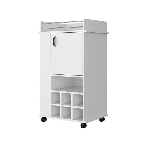 Farson Bar Cart, Upper Surface, Single door Cabinet