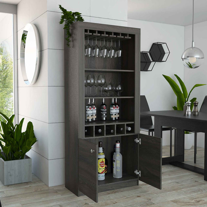 FM Carbon Espresso New York Bar Cabinet 