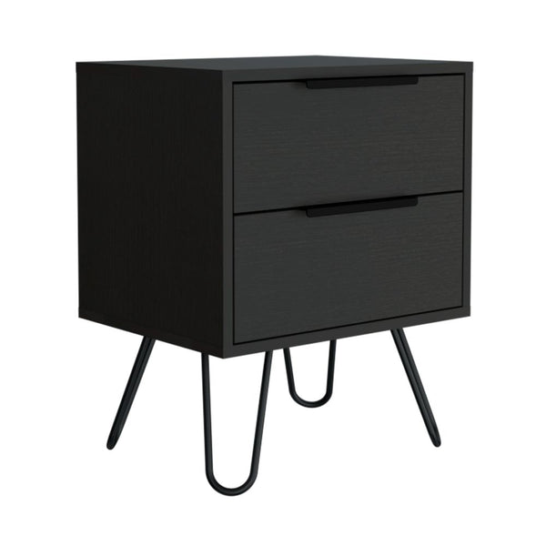 Modern Nuvo Nightstand with Two Drawers for bedroom