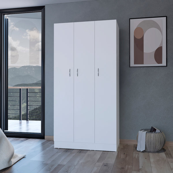 Casper Wardrobe with 2-Drawers, Hanging Rod and 3-Doors