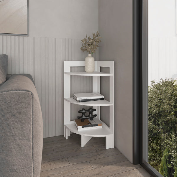 Gisela corner shelf with three shelves