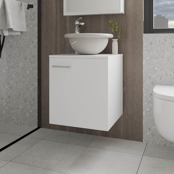 Pirtleville  Bathroom Vanity with Integrated Sink and Faucet, White