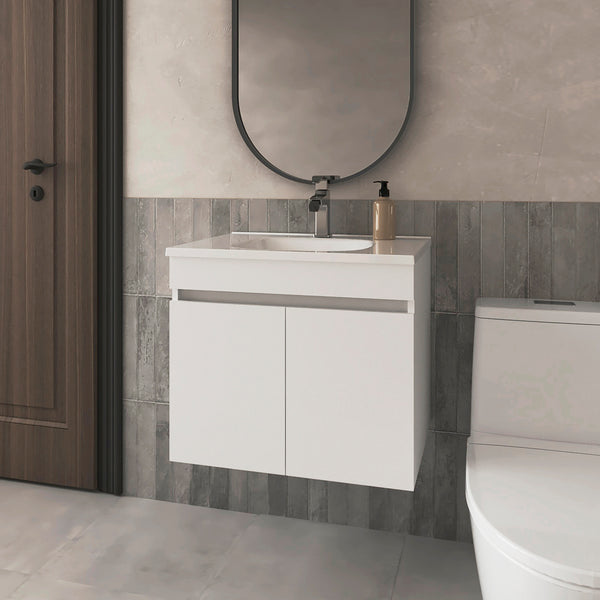 Rainbow City Vanity with 2 Doors, White