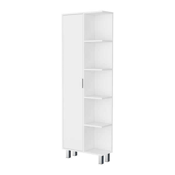 Randall Linen Cabinet with 1  door and 9 shelves White