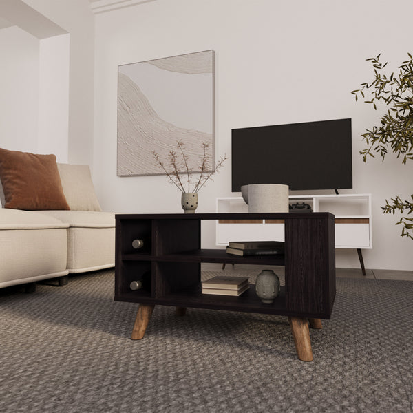 Bouse Coffee Table with Open Storage,Wengue