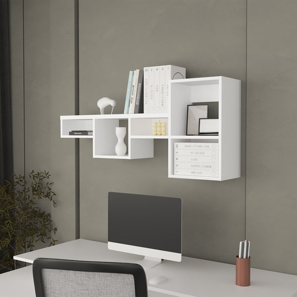 Globe Wall-Mounted Shelf Unit with 5 Shelves