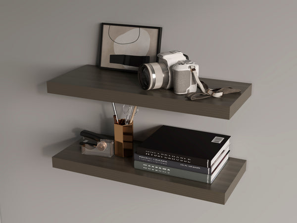 Iva Floating Shelf x2,Smokey Oak