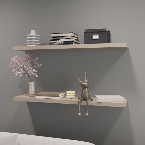 Greer floating shelf in melamine x2