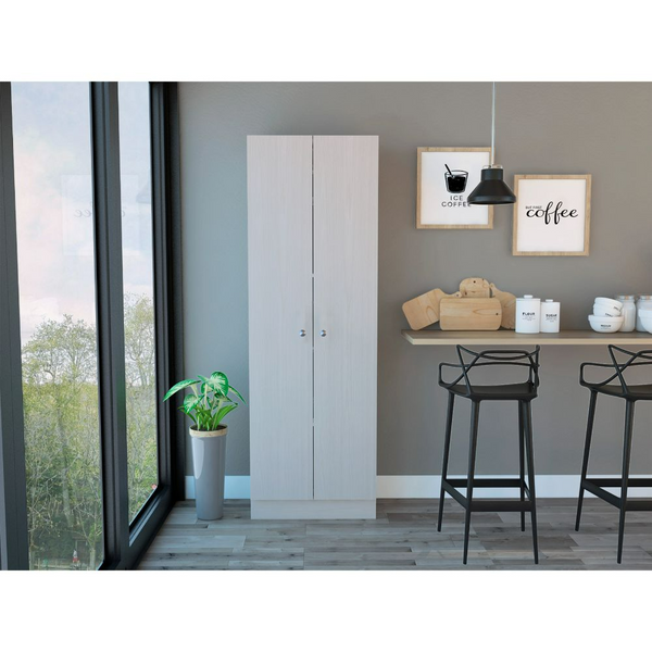 Virginia Double Door Storage Cabinet, Five Shelves
