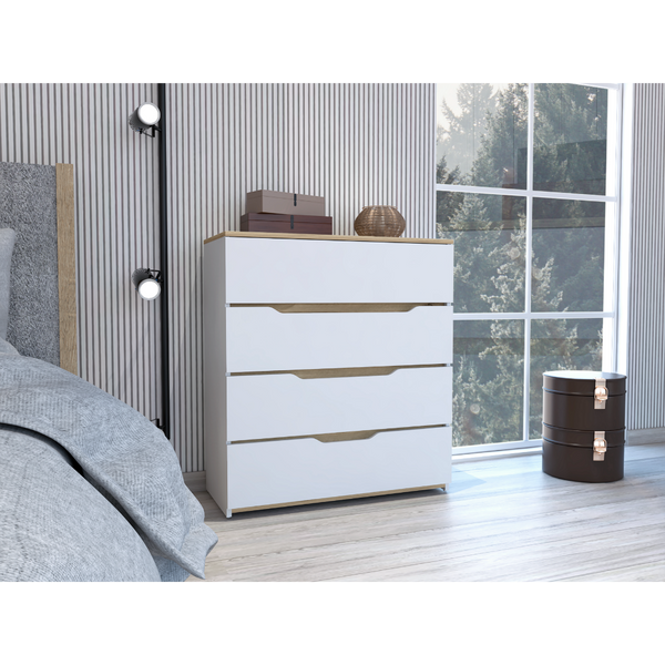 California Drawer Dresser, Four Spacious Drawers, Superior Top