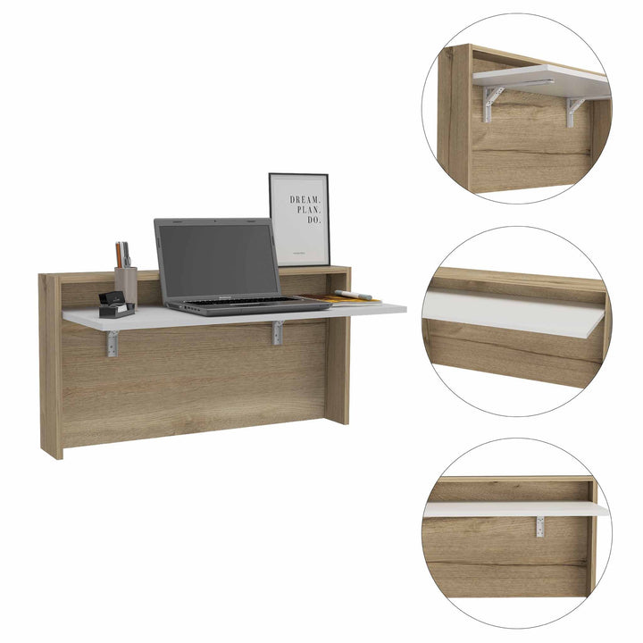 Floating Desk FM Light Oak 