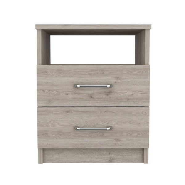 Oklahoma Nightstand, Two Drawers, One Shelf