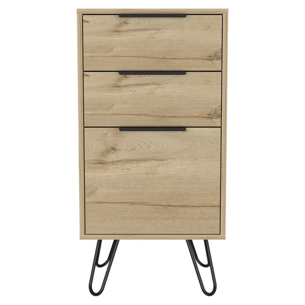 London Dresser, Three Drawers, Superior Top, Hairpin Legs